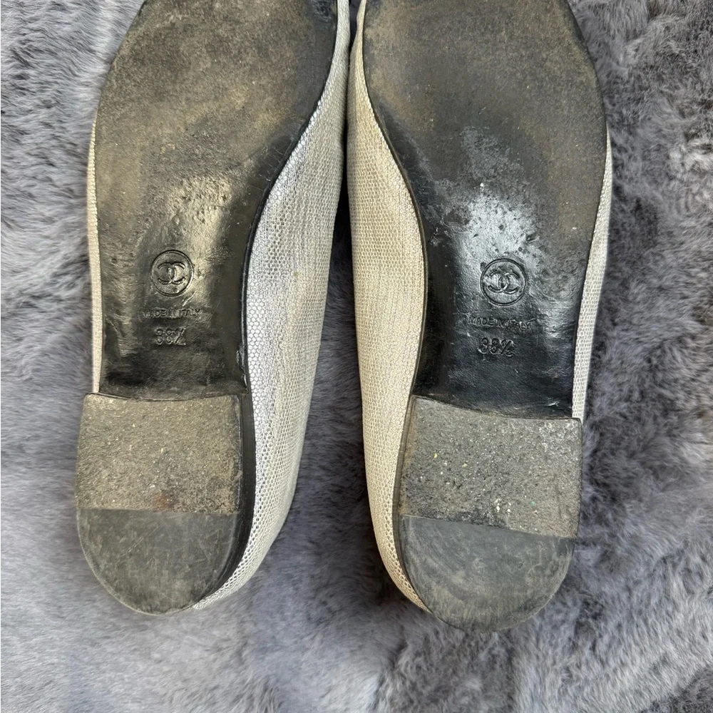 Authentic CHANEL CC 38.5 made in Italy black/silver - Picture 6 of 7